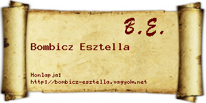 Bombicz Esztella névjegykártya